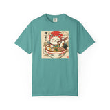 Maneki Neko Ramen Cat T-shirt | Lucky Cat Bowl Graphic Japanese Style