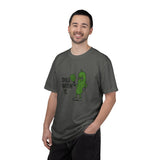 Dill With It Pickle Character T-shirt | Funny Vegan Food Pun Tee