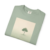 Solitary Tree Minimalist Artwork T-Shirt | Nature Square Print
