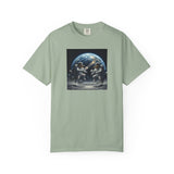 Gator Lunar Pickleball  T-shirt | Earth Background, Spacewalk Illustration