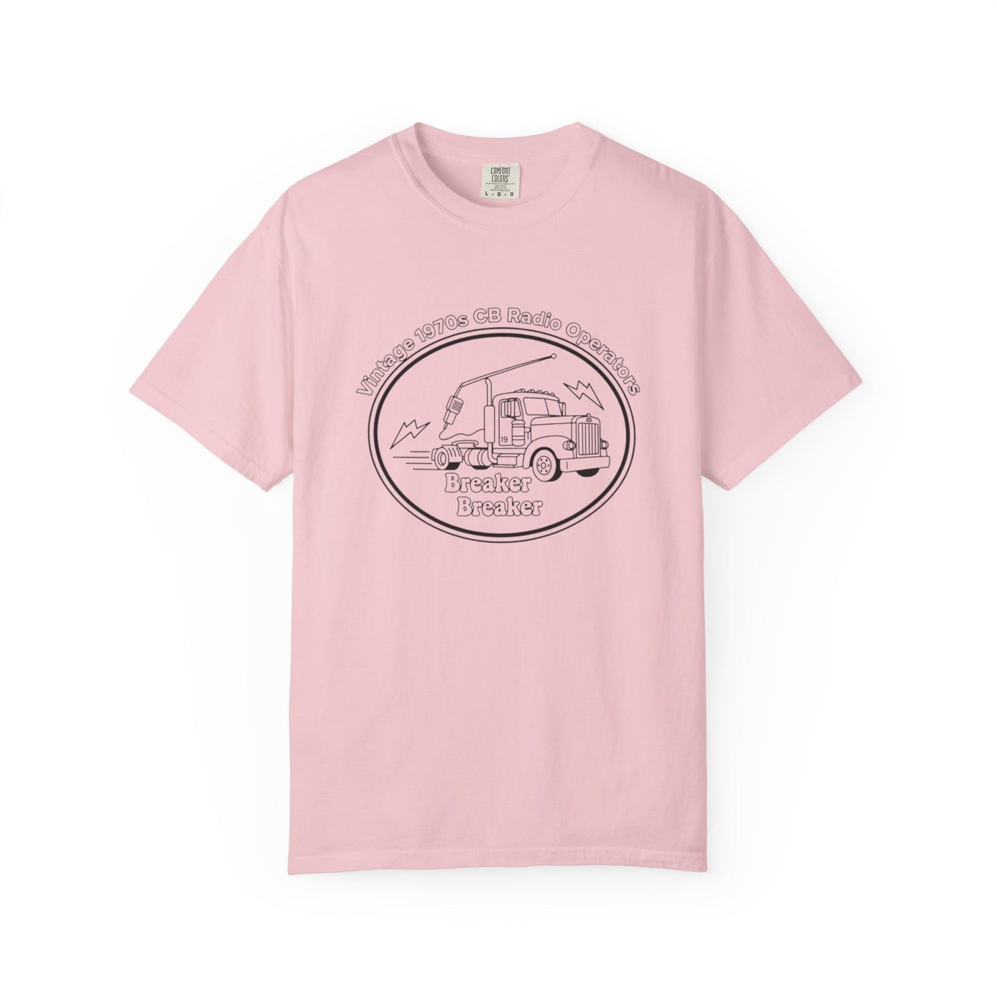 Vintage Semi Truck Line Art T-Shirt | Trucker Logo Tee