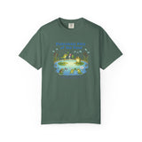 Pickleball Pals of the Pond T-Shirt | Cute Frog Pond Illustration