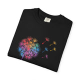 Rainbow Dandelion Tee | T-Shirt, Colorful Seed Puff Design