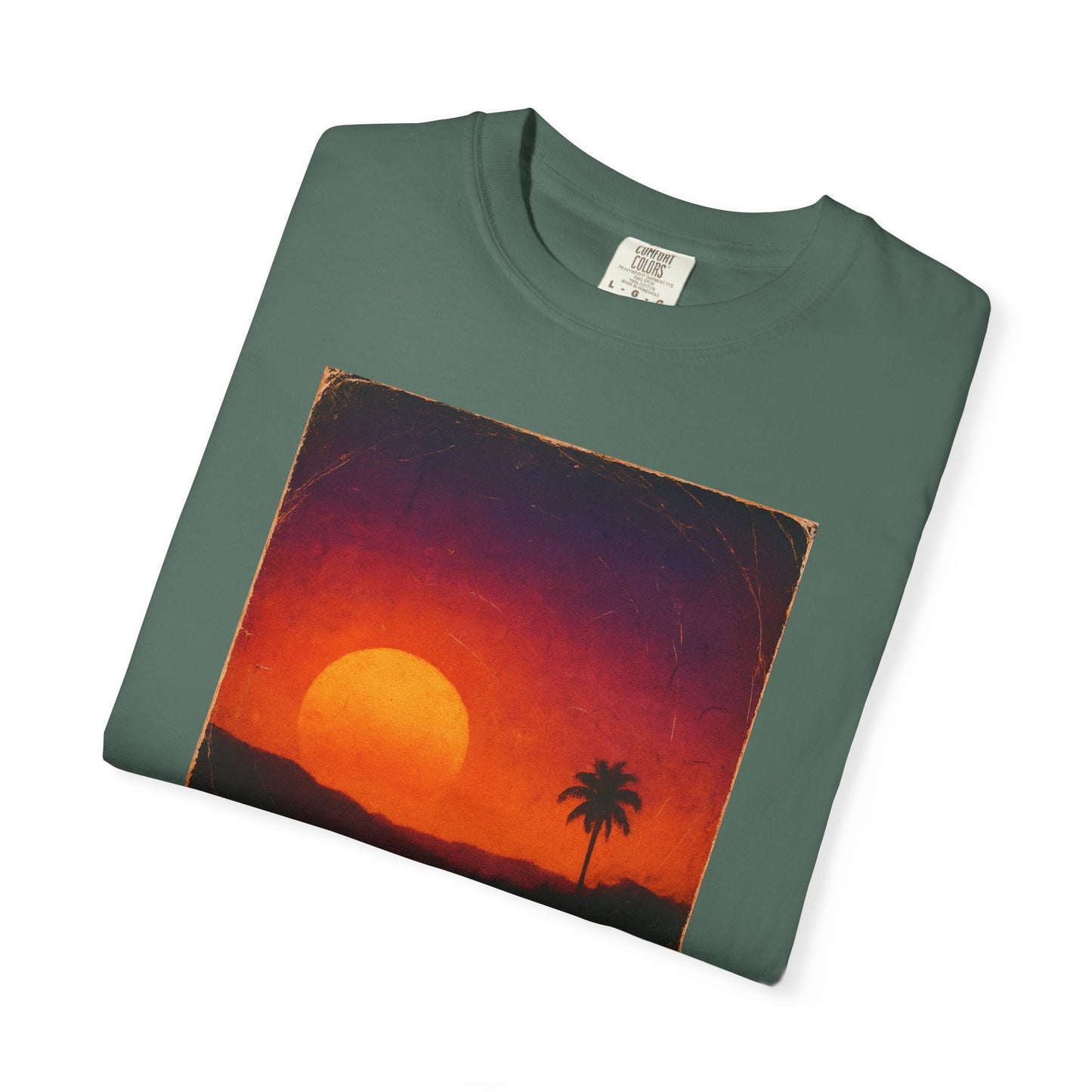 Sunset Palm Silhouette T-shirt | Tropical Sunset Tee