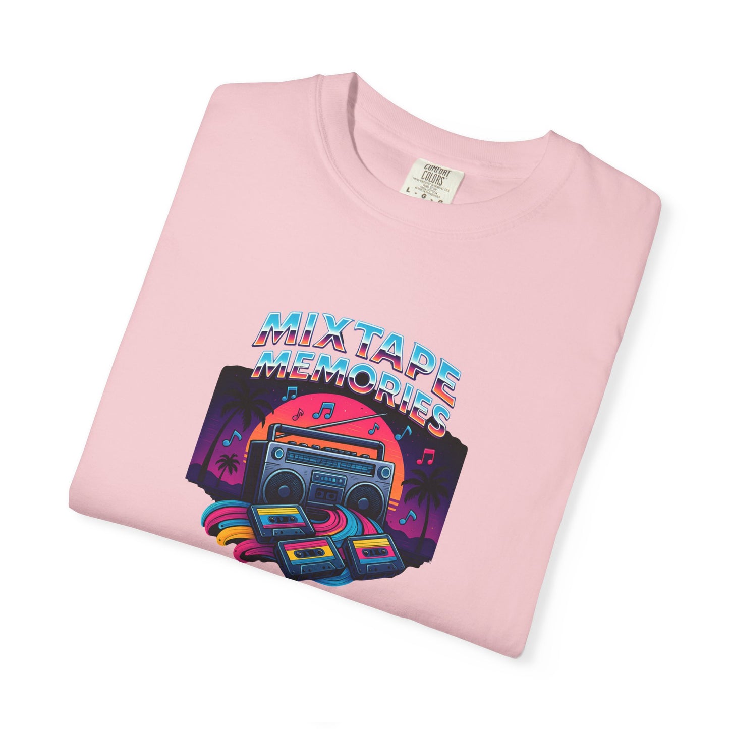Mixtape Retro Cassette Graphic T-shirt | Vaporwave 80s Neon Music Tee