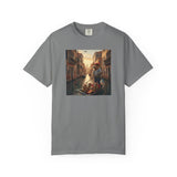 Capybara Venice Gondola Sunset T-shirt | Scenic Canal Travel Art