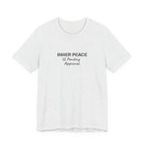Inner Peace Pending Approval T-Shirt | Minimal Text Tee, White Crewneck