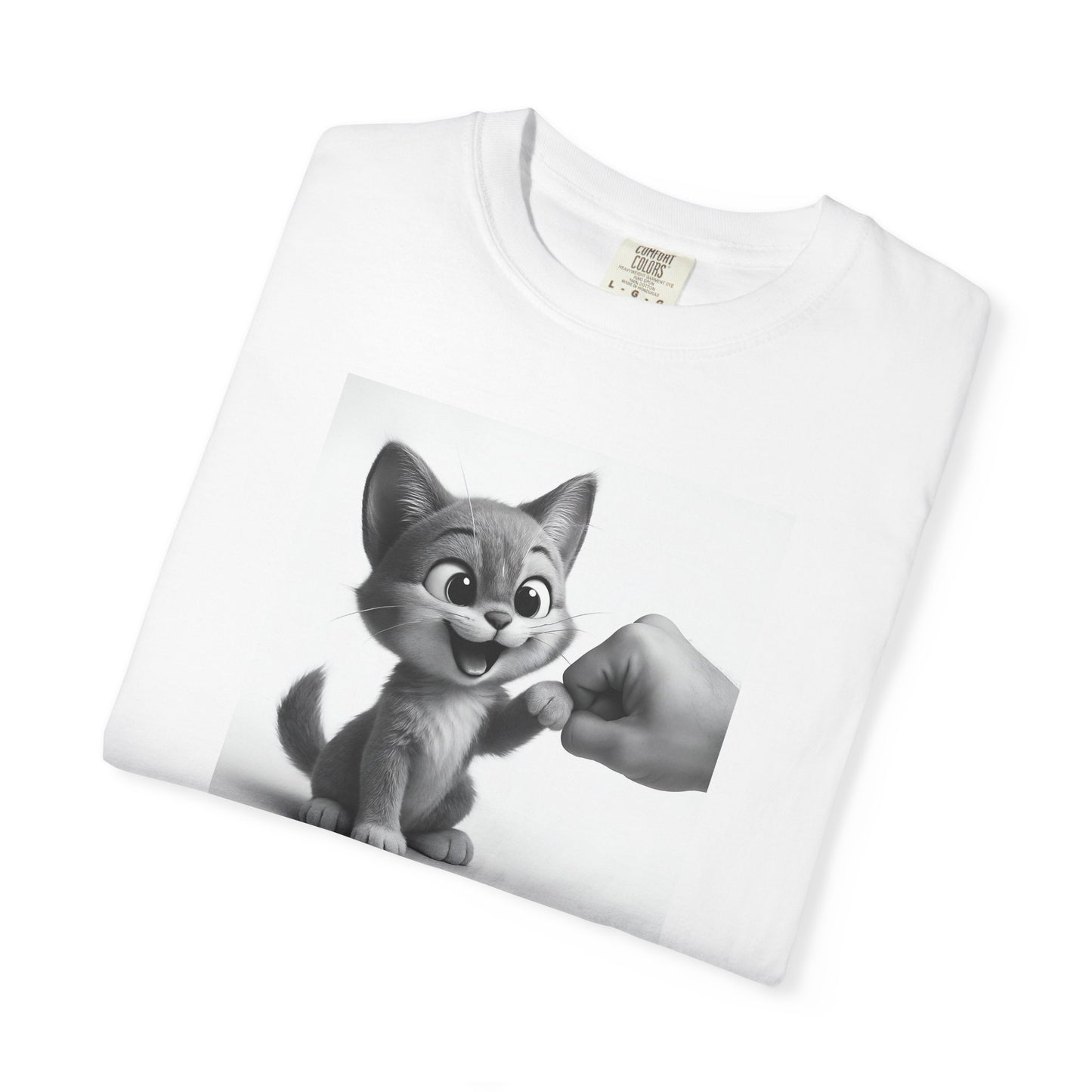Kitten Fist Bump T-shirt | Cute Kitty Paw Bump Design