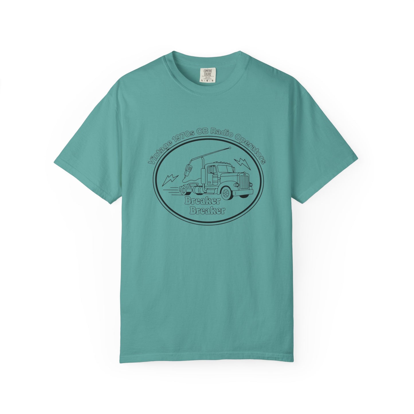 Vintage Semi Truck Line Art T-Shirt | Trucker Logo Tee