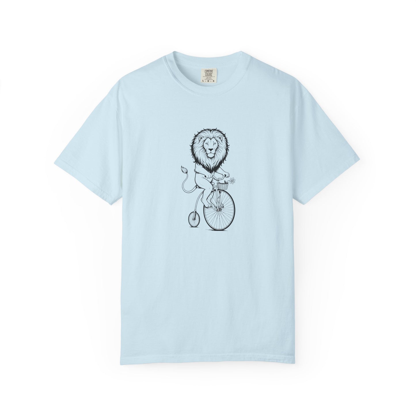 Lion Riding Vintage Penny-farthing Bike T-shirt