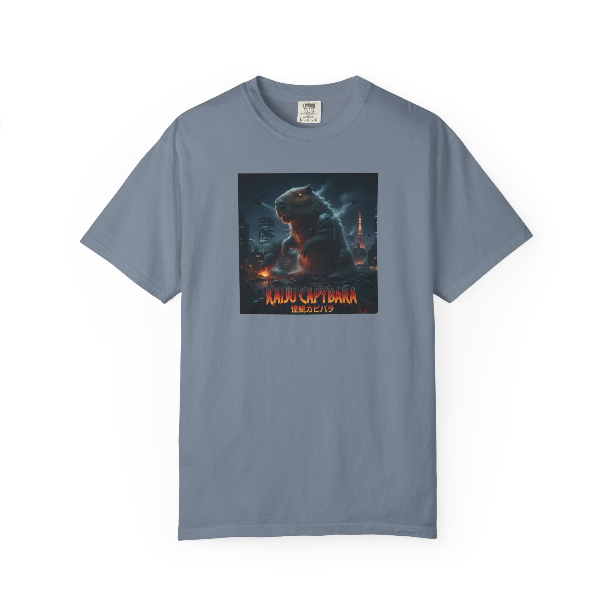 Kaiju Capybara T-shirt | Giant Monster Rodent Graphic Tee