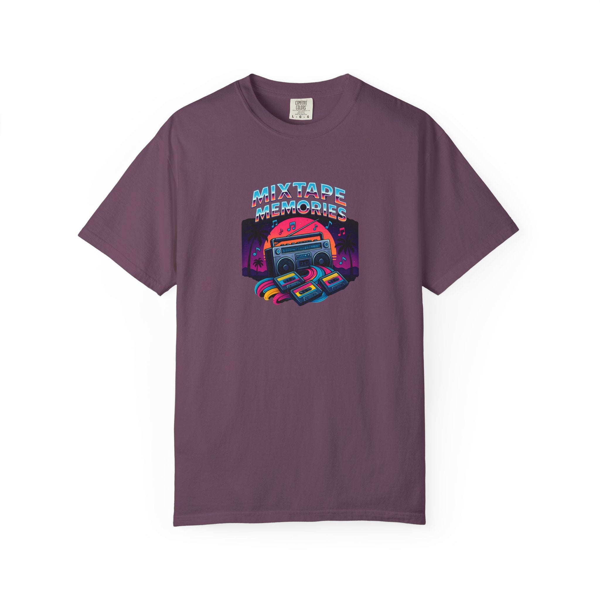 Mixtape Retro Cassette Graphic T-shirt | Vaporwave 80s Neon Music Tee