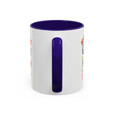 Morning Coffee Mug | Retro Cartoon Coffee Cup, Colorful Ceramic