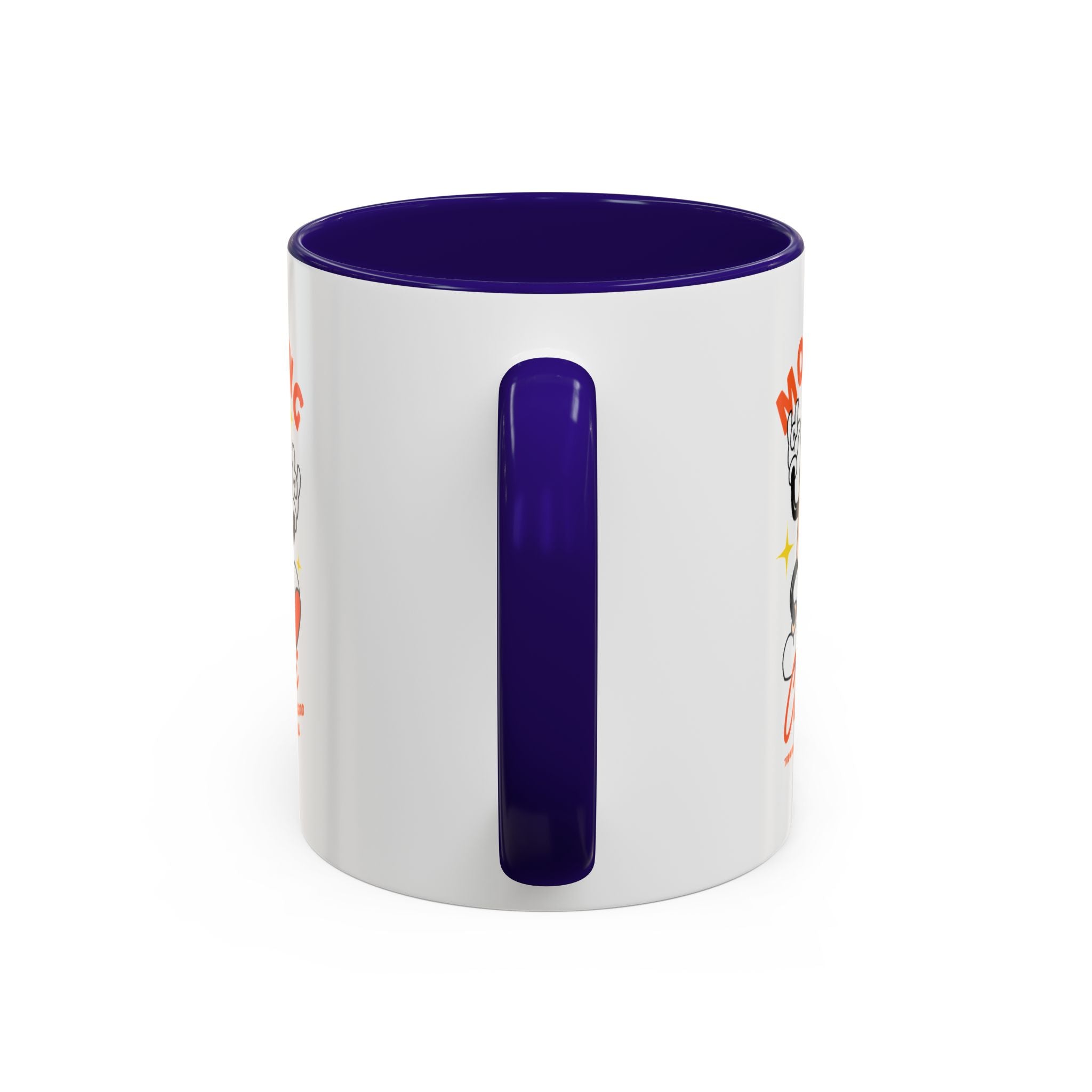 Morning Coffee Mug | Retro Cartoon Coffee Cup, Colorful Ceramic