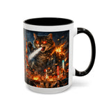 Catzilla Tokyo Cityscape Mug | Color Interior 11oz 15oz
