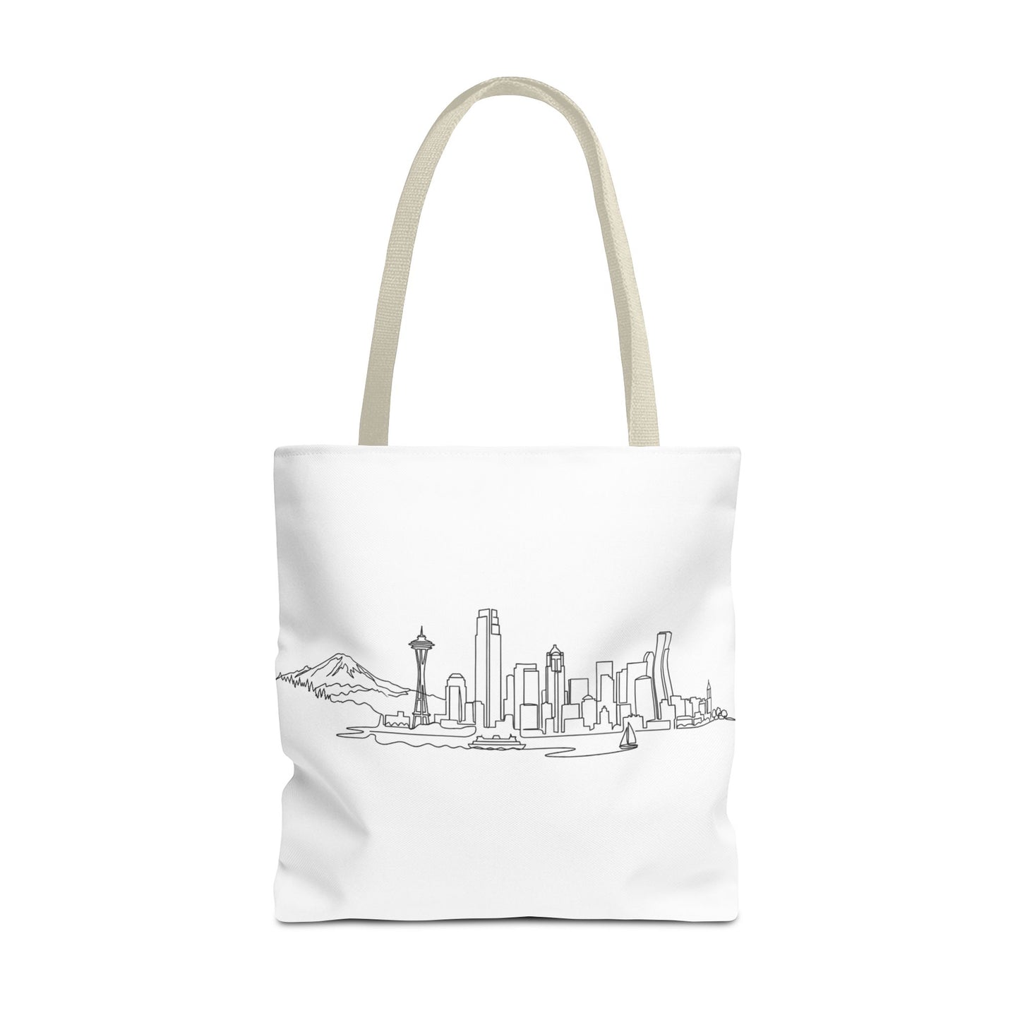 Seattle Emerald City Line Art Tote