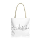 Seattle Emerald City Line Art Tote