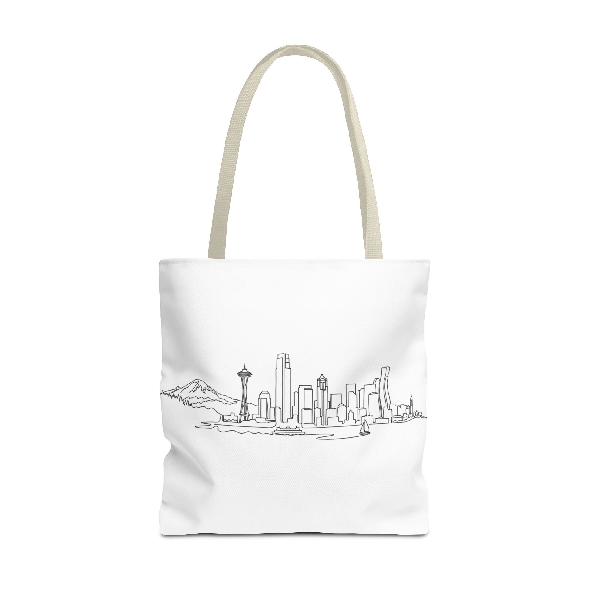 Seattle Emerald City Line Art Tote