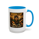 Grunge Cat Smells Like Catnip Mug | Ceramic Coffee Cup