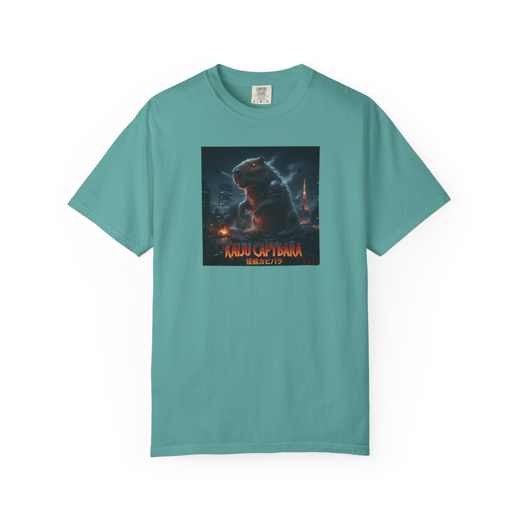 Kaiju Capybara T-shirt | Giant Monster Rodent Graphic Tee