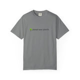 planet over plastic T-shirt | environmental tree slogan tee