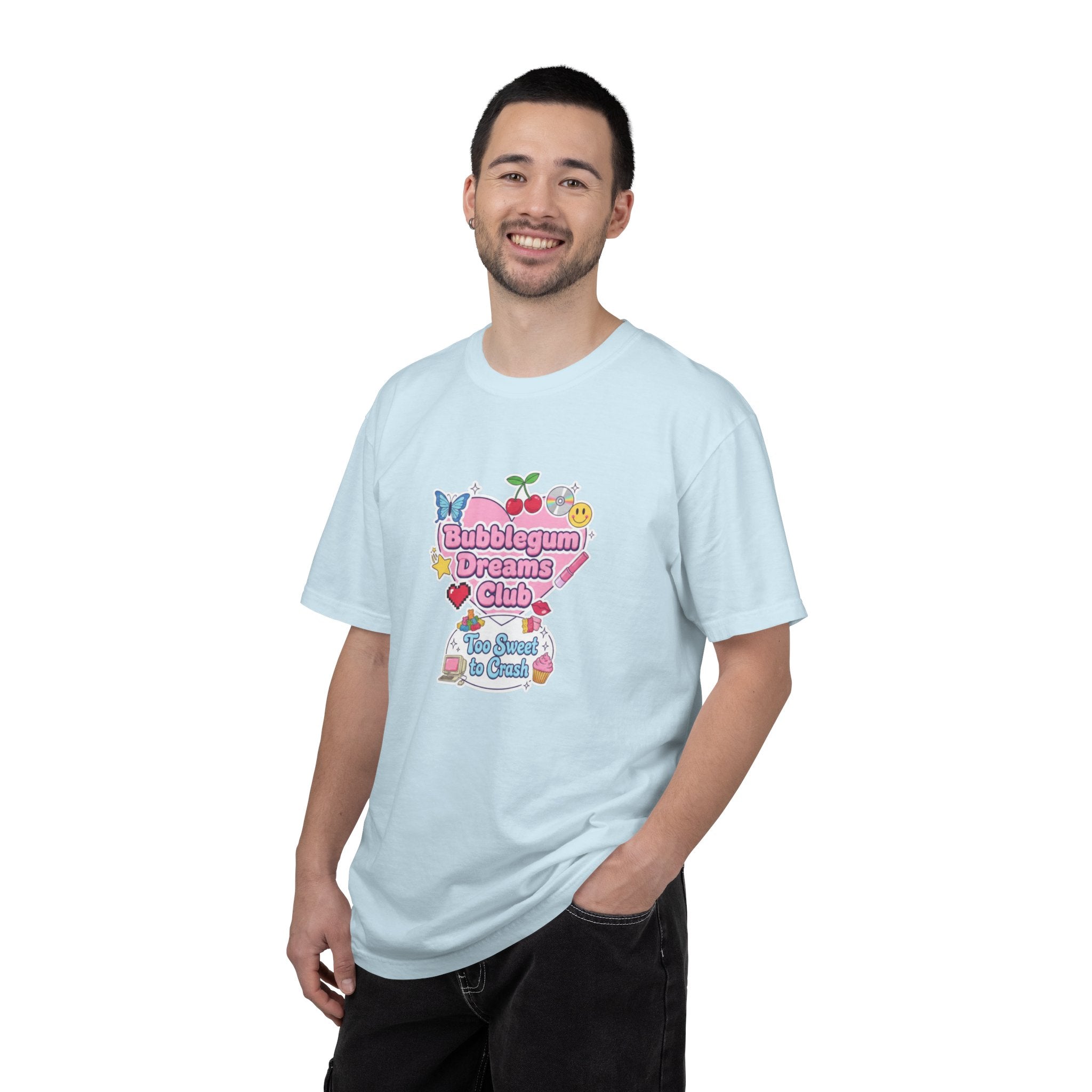 Bubblegum Dreams Club T-shirt | Pastel Hearts, Cute Kawaii Graphic