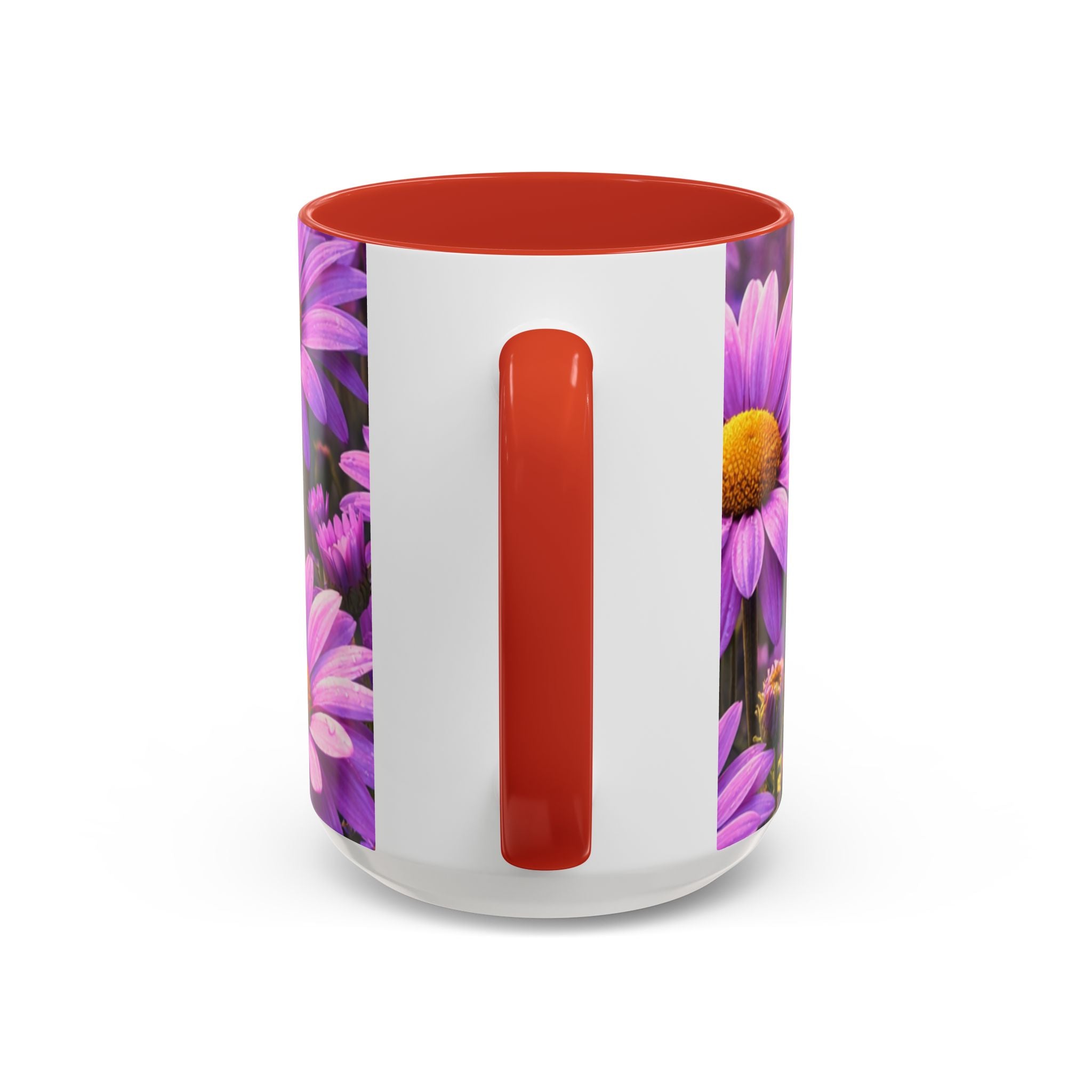Purple Daisy Floral Mug | Accent Coffee Mug 11oz 15oz