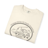 Vintage Semi Truck Line Art T-Shirt | Trucker Logo Tee