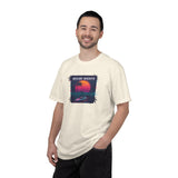 Miami Nights Sunset Palm T-shirt | Retro Vaporwave Beach Scene
