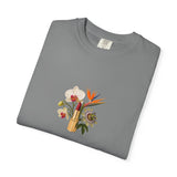 Tropical Floral Bouquet T-Shirt | Bird of Paradise, Orchid, Sunflower