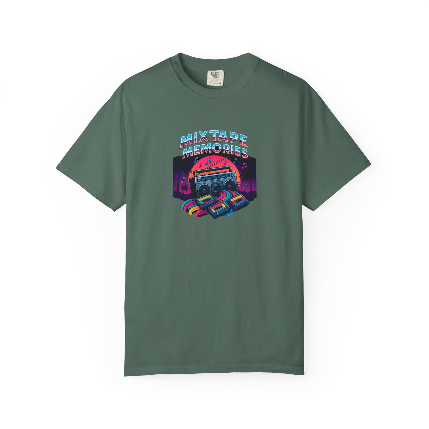 Mixtape Retro Cassette Graphic T-shirt | Vaporwave 80s Neon Music Tee