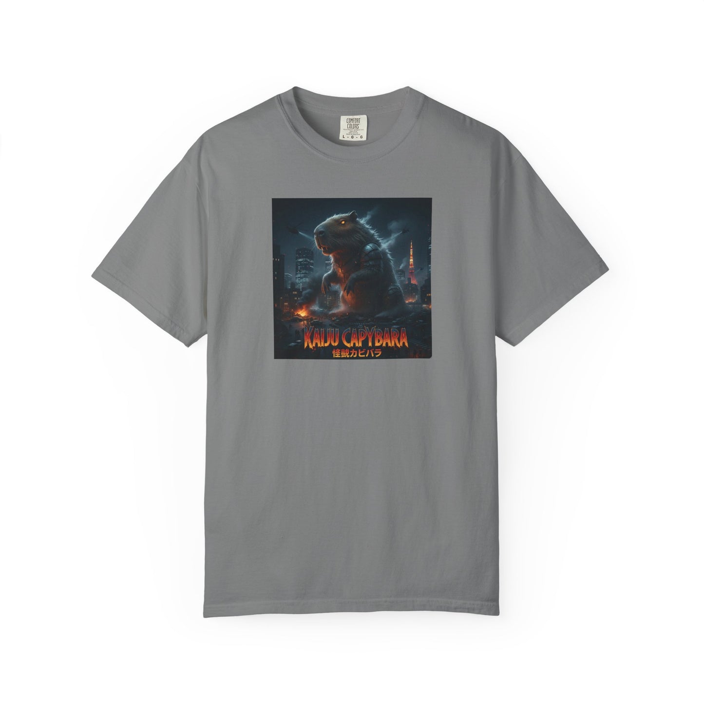Kaiju Capybara T-shirt | Giant Monster Rodent Graphic Tee