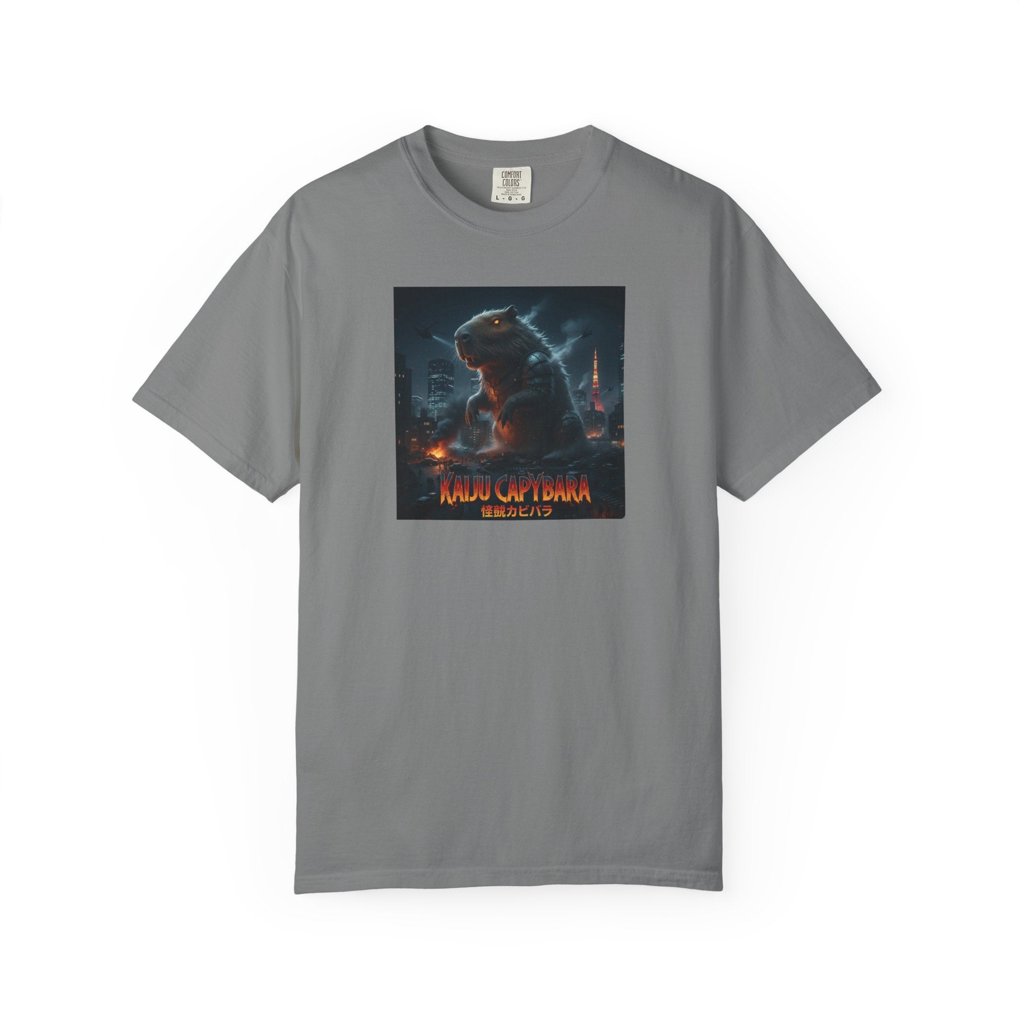 Kaiju Capybara T-shirt | Giant Monster Rodent Graphic Tee
