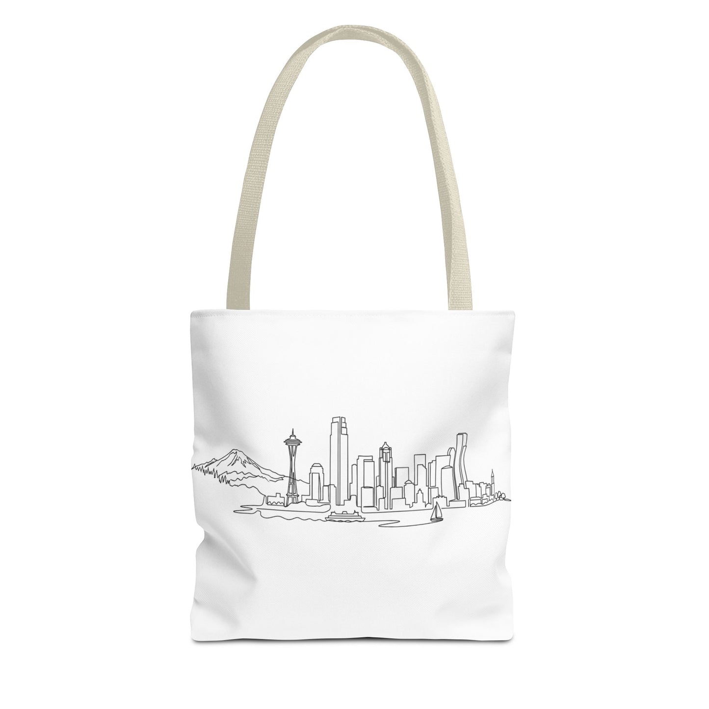 Seattle Emerald City Line Art Tote