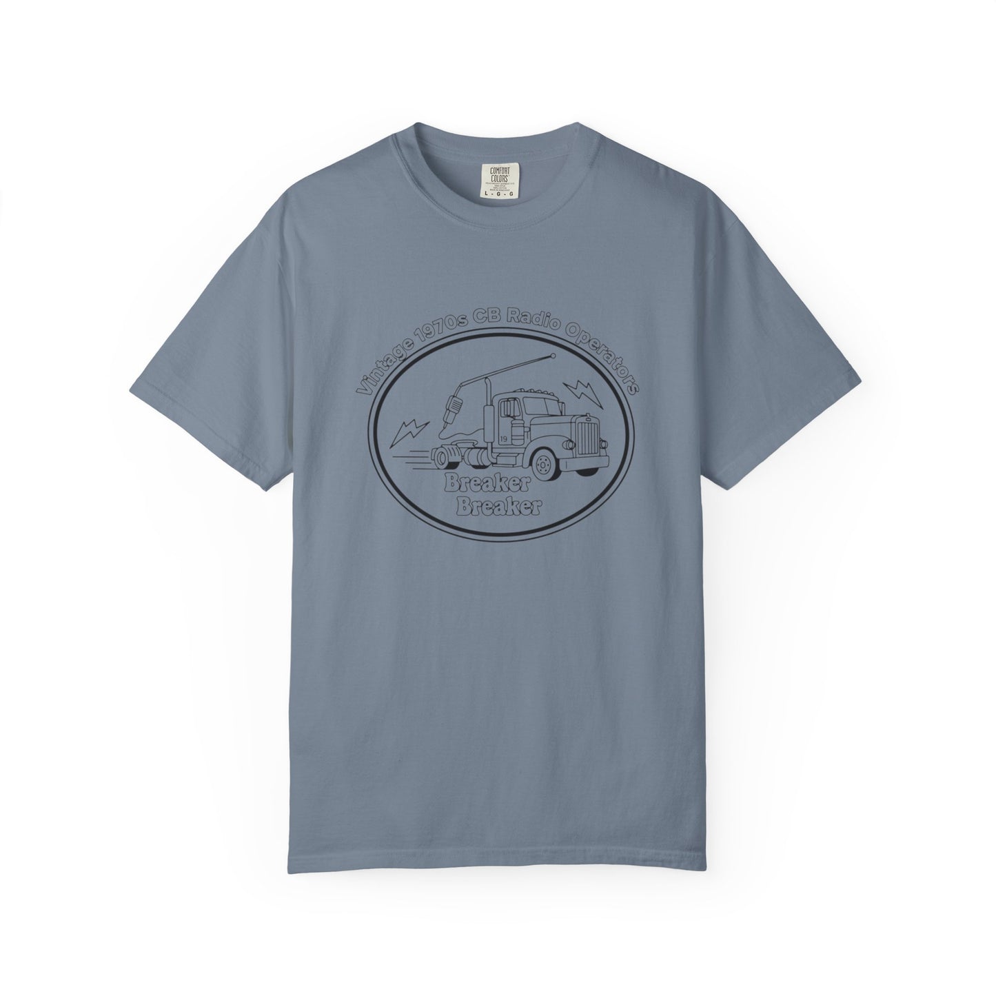 Vintage Semi Truck Line Art T-Shirt | Trucker Logo Tee