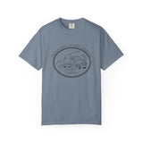 Vintage Semi Truck Line Art T-Shirt | Trucker Logo Tee