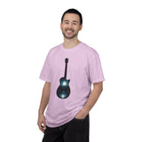 Moonlit Acoustic Guitar T-Shirt | Night Sky Guitar Silhouette