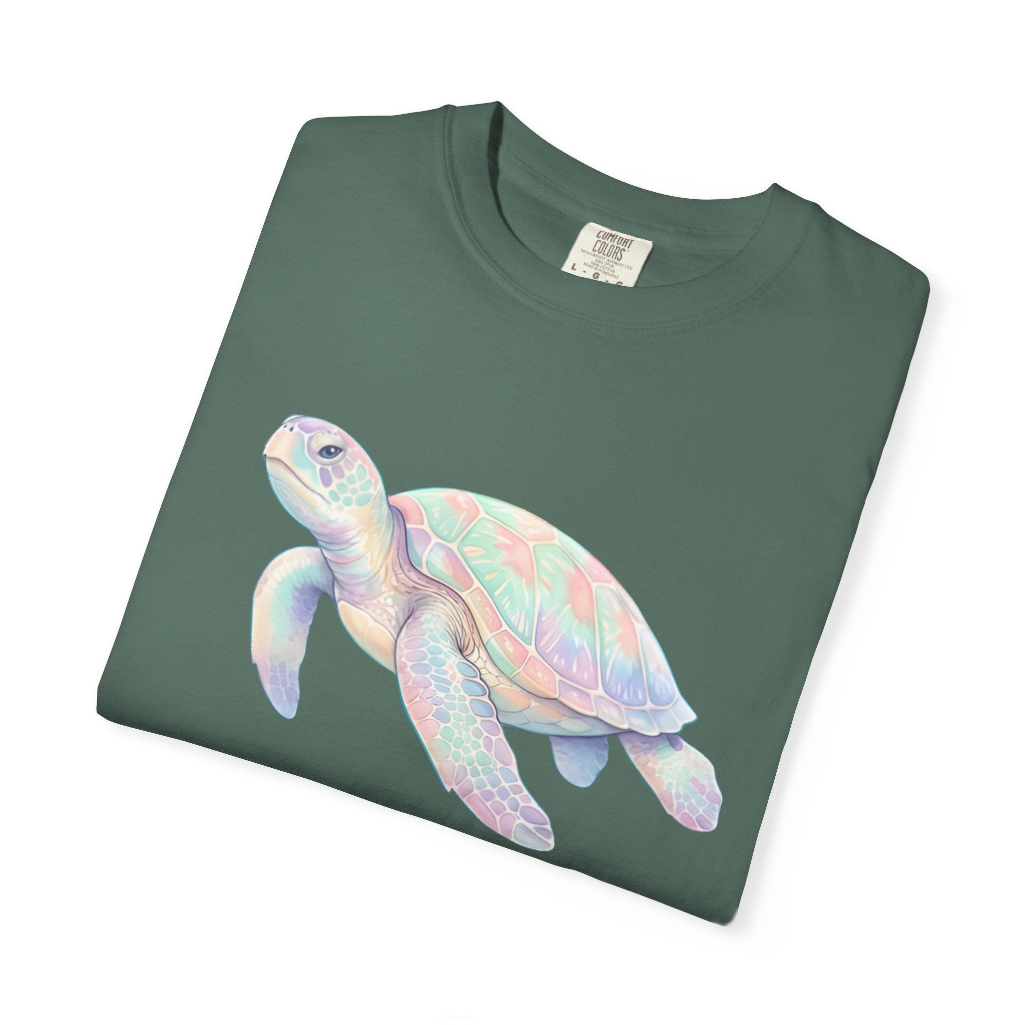 Pastel Sea Turtle T-shirt | Watercolor Marine Life Tee