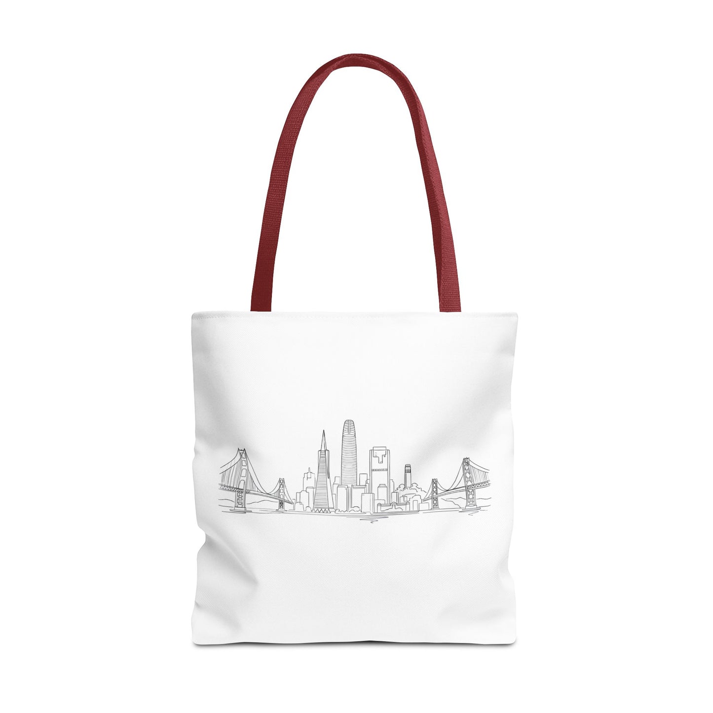 San Francisco Skyline Tote Bag | Minimal City Line Art