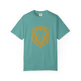 Golden Lion Head T-shirt | Minimal Animal Graphic Tee
