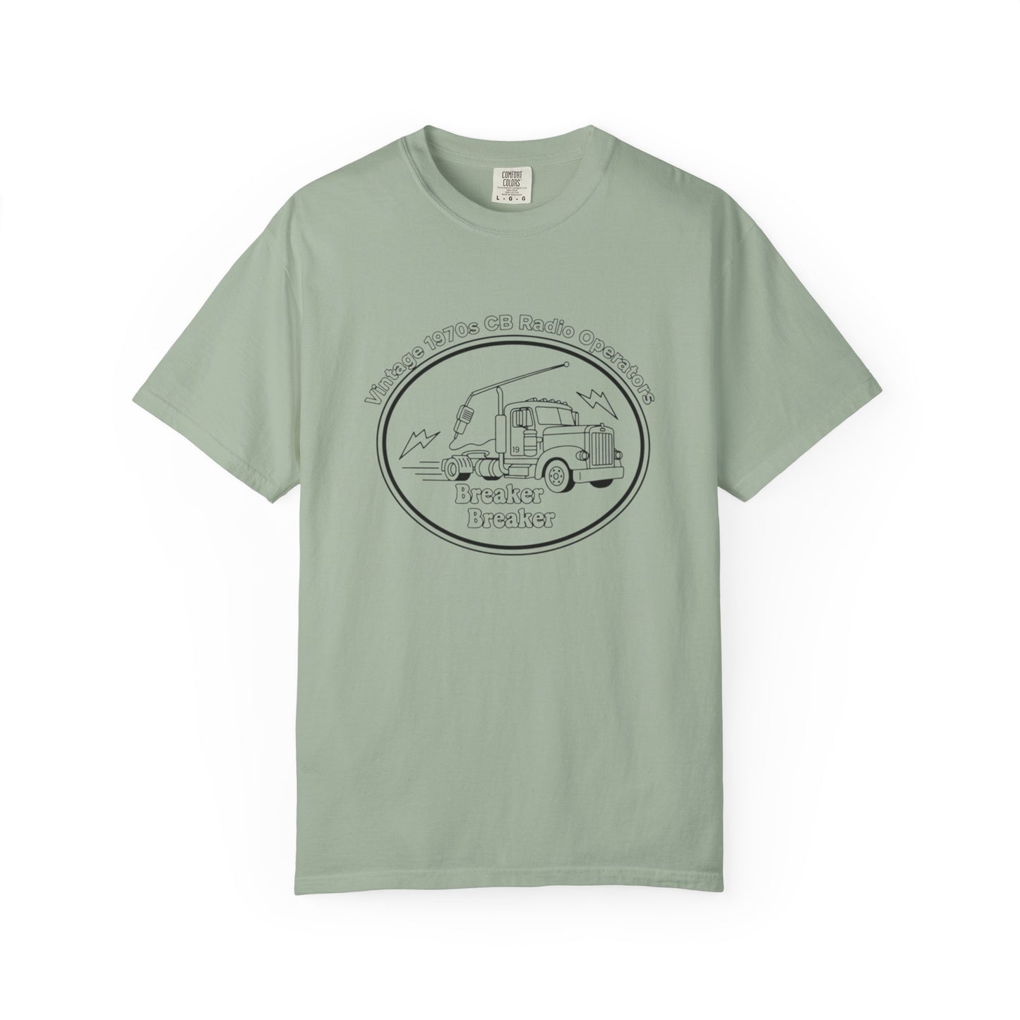 Vintage Semi Truck Line Art T-Shirt | Trucker Logo Tee