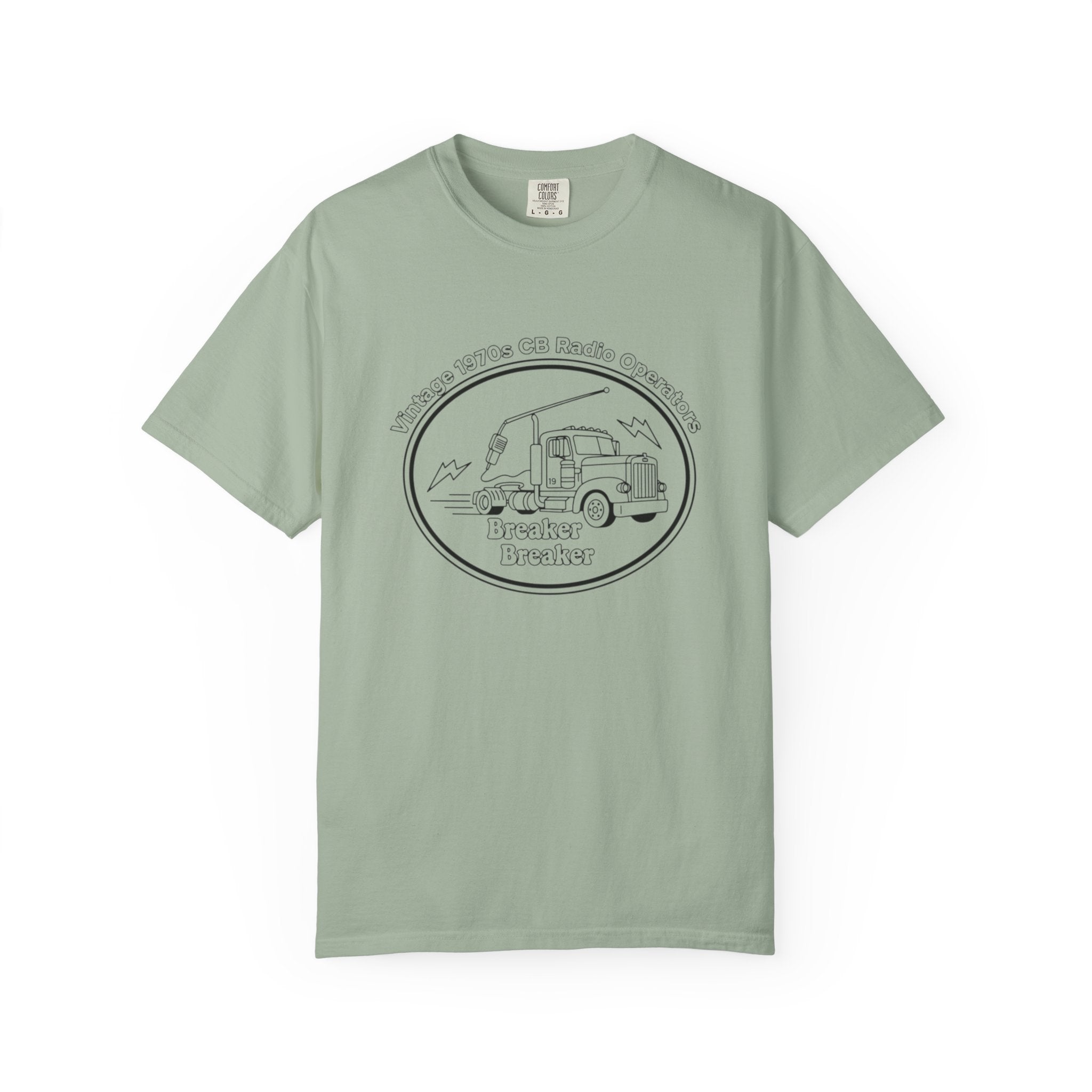 Vintage Semi Truck Line Art T-Shirt | Trucker Logo Tee