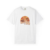 Good Vibes Only T-shirt | Retro Sunset Palm Peace Sign