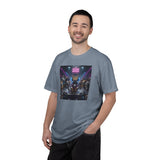 Feline Groove DJ Cat Illustration T-Shirt | Retro Neon Club Scene