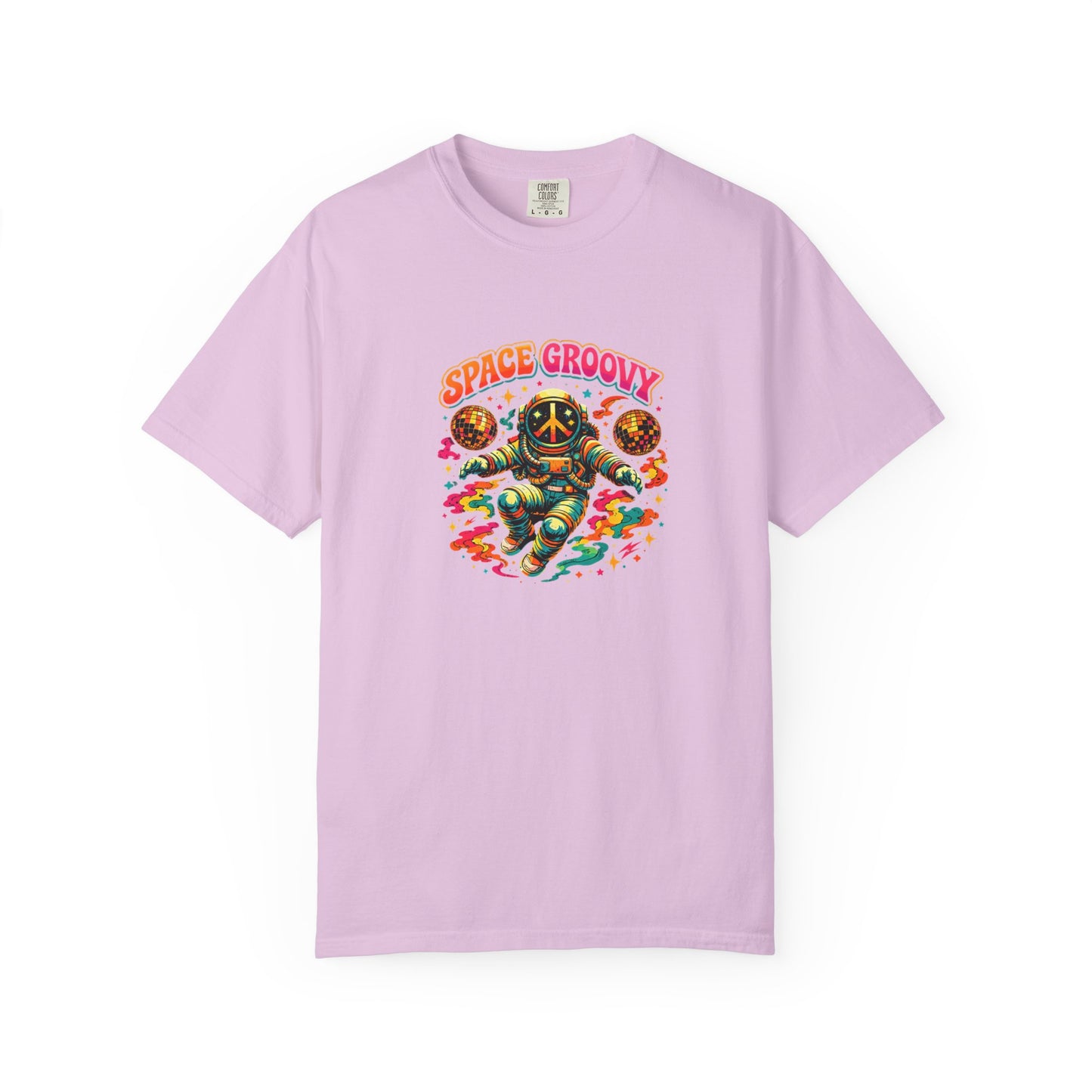 Space Groovy Astronaut T-shirt | Retro Psychedelic Space Art