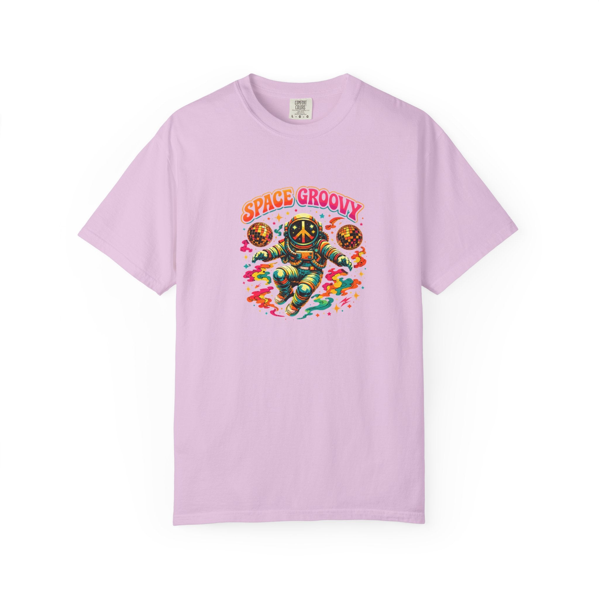 Space Groovy Astronaut T-shirt | Retro Psychedelic Space Art