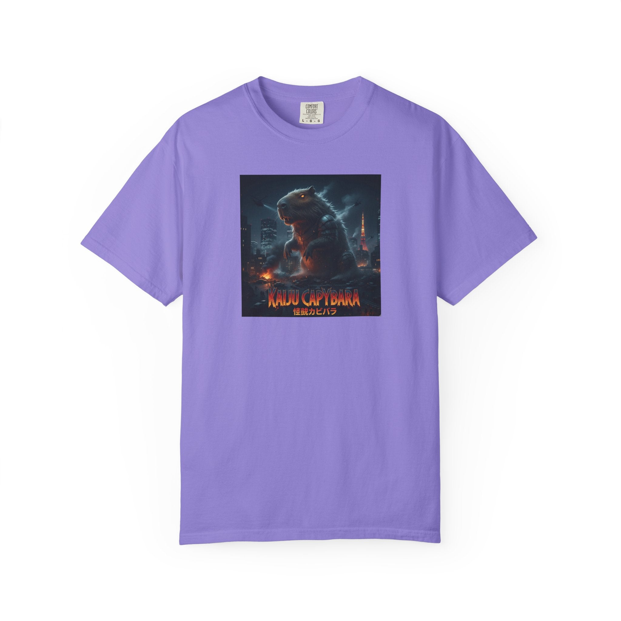 Kaiju Capybara T-shirt | Giant Monster Rodent Graphic Tee