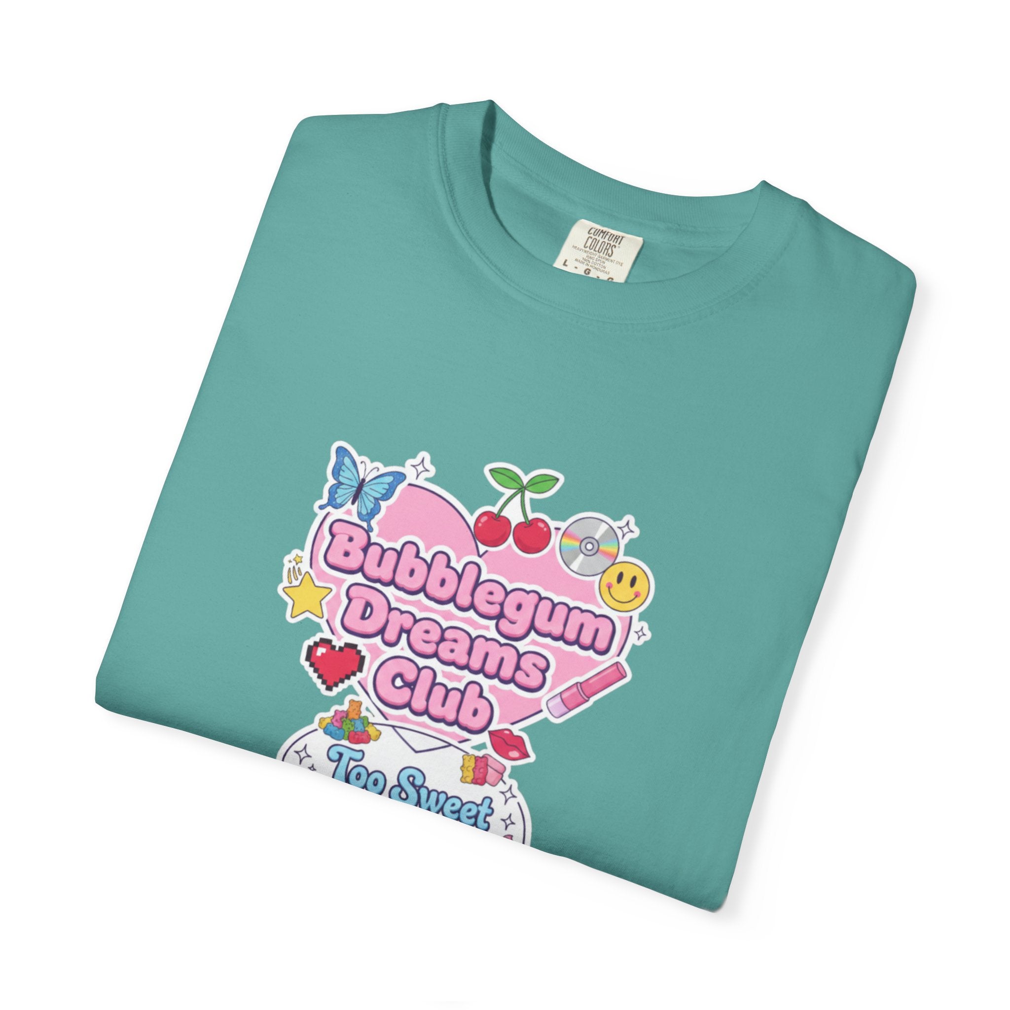 Bubblegum Dreams Club T-shirt | Pastel Hearts, Cute Kawaii Graphic