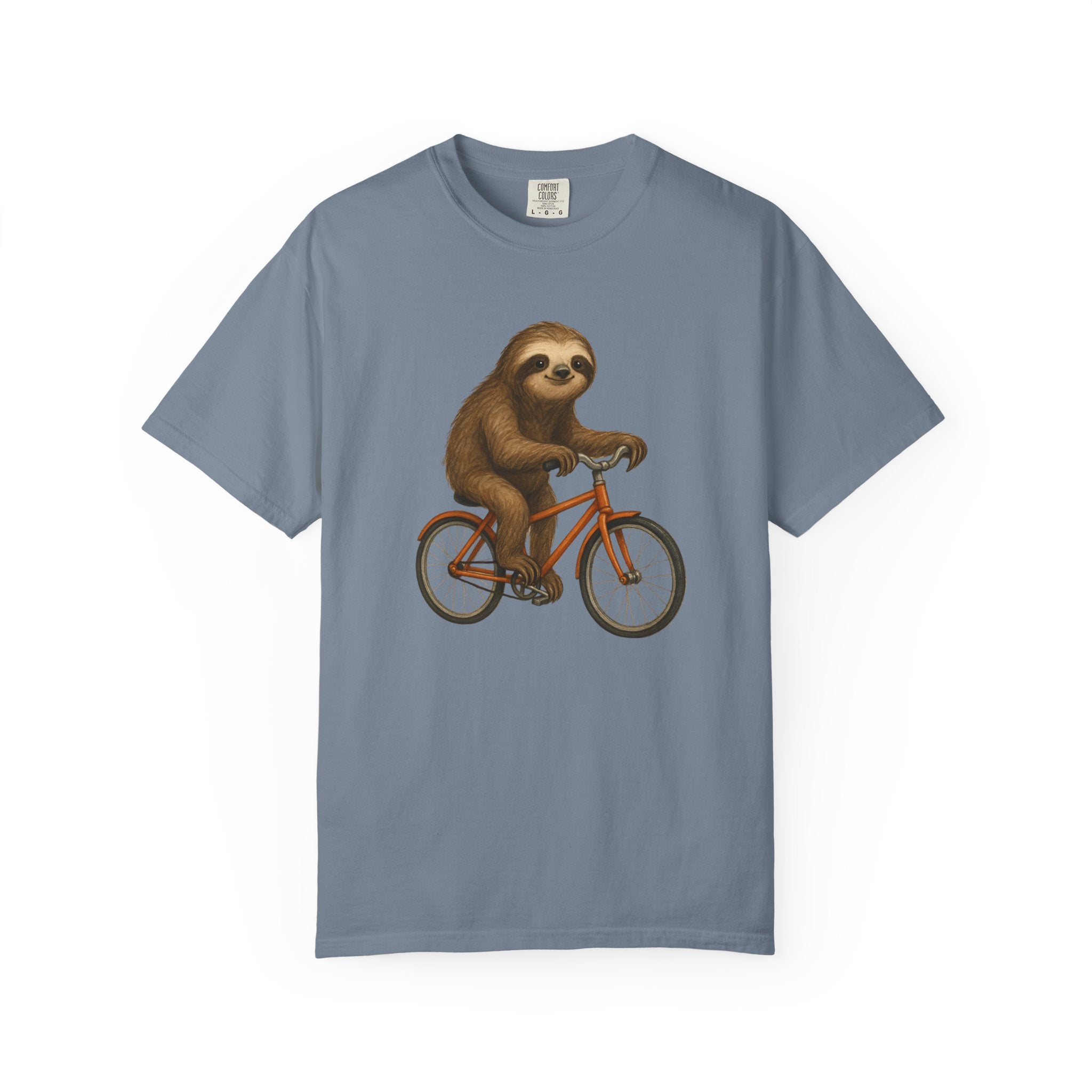 Sloth Bicycle Shirt – Funny Riding Bike Illustration Tees for Cycling Lover