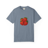 Strawberry Cluster T-shirt | Retro Floral Fruit Illustration